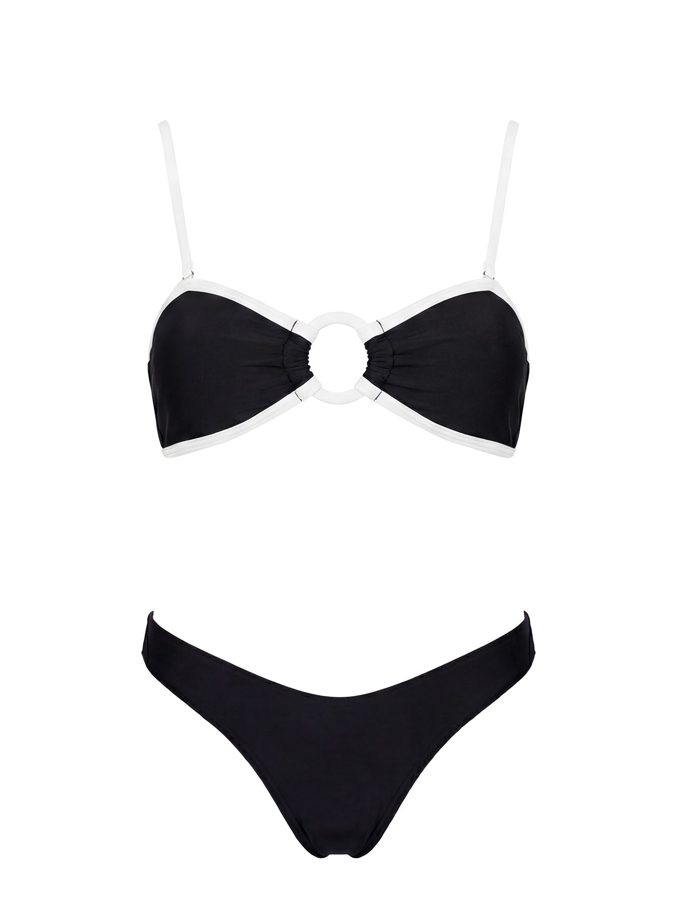 Gonzalez High Cut Bikini Bottoms Black