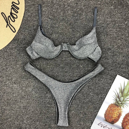 Shiny Bikini Set