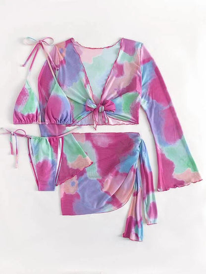Tie Slit Bikini Set
