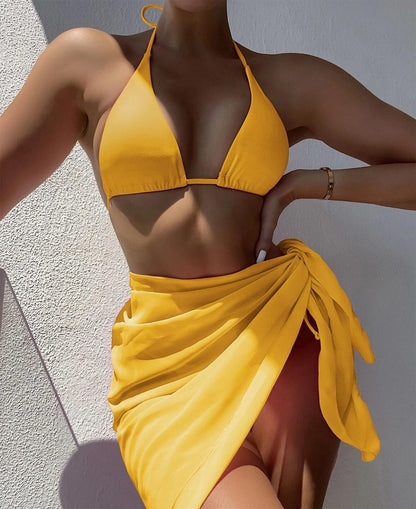 Solid Bikini Set