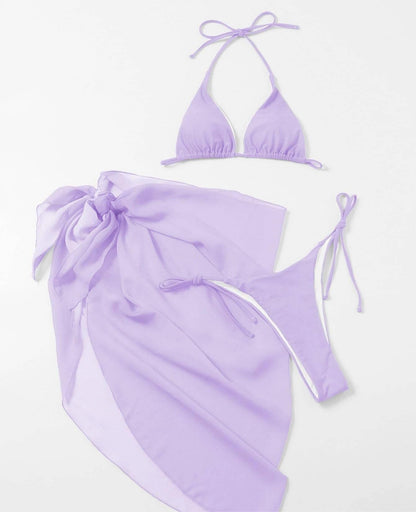 Solid Bikini Set