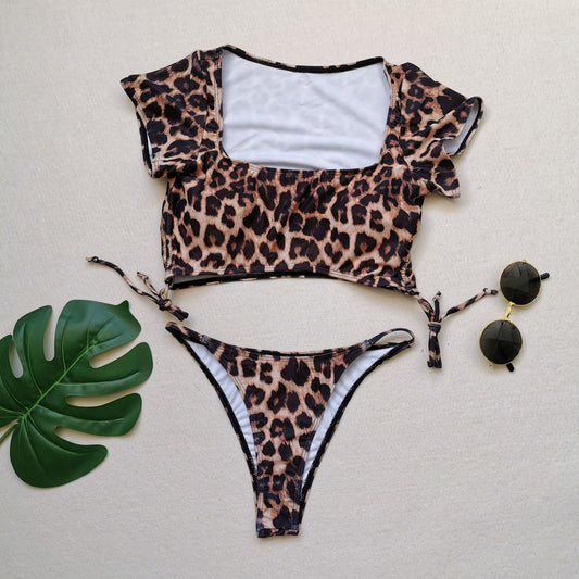 Short Sleeve Bikini Set