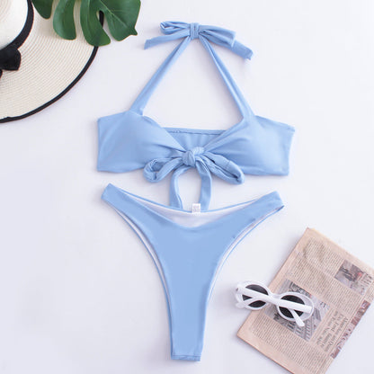 Slit One-Piece Swimsuit