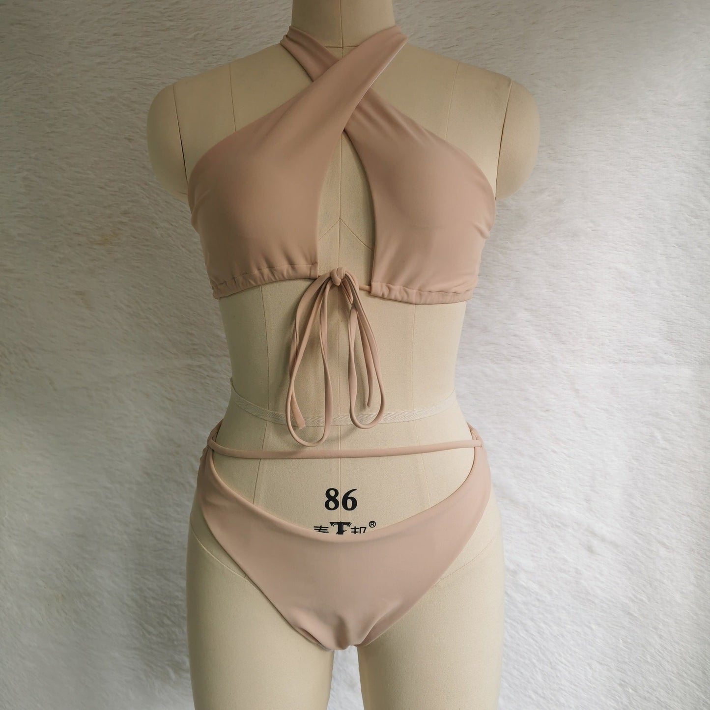 Tie Slit Bikini Set