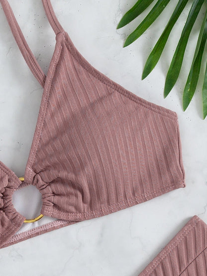 Solid Bikini Set