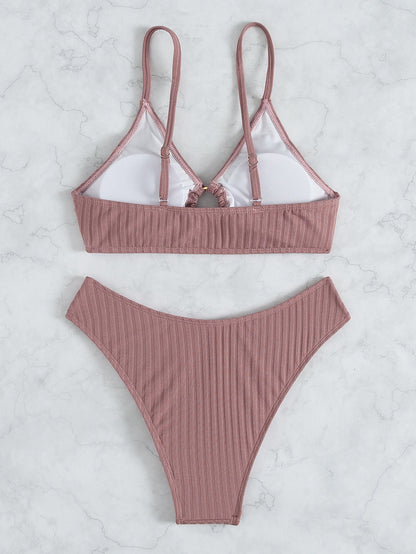 Solid Bikini Set