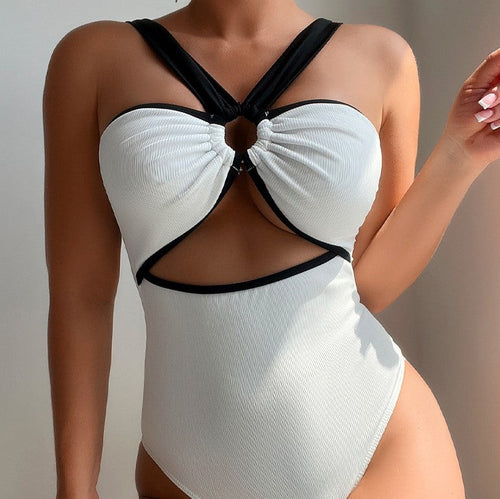 Solid One-Piece Swimsuit