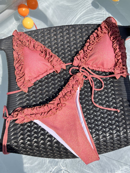 Solid Bikini Set