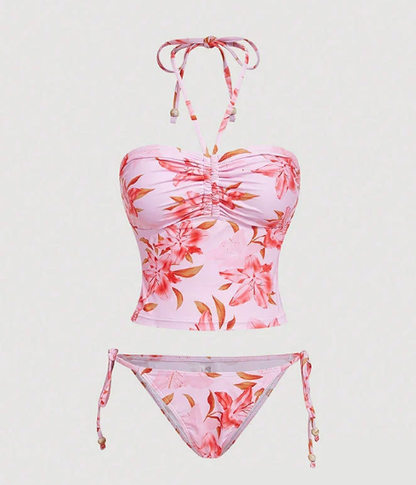 Slit One-Piece Swimsuit