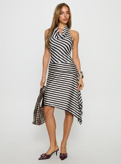 Heritage Halter Top Cream Stripe