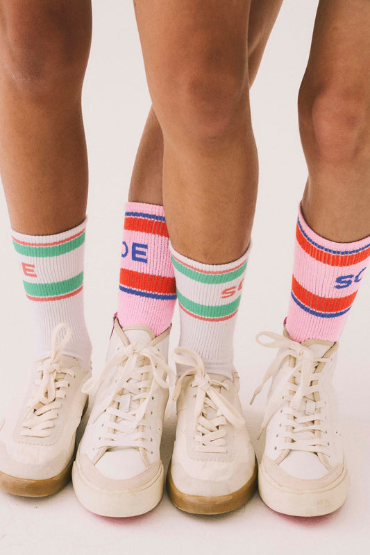 Kids White Sport Socks
