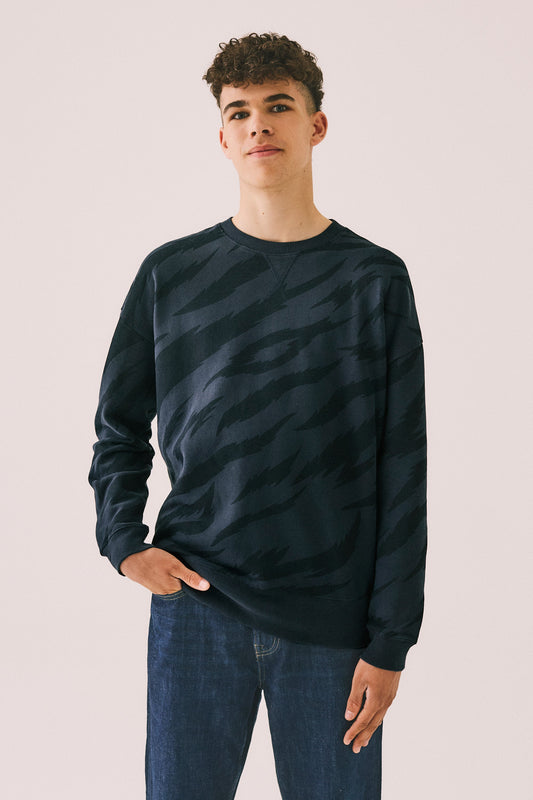 Men's Navy with Black Tiger Sweatshirt