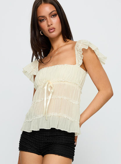 Brighter Than Stars Tiered Top Cream