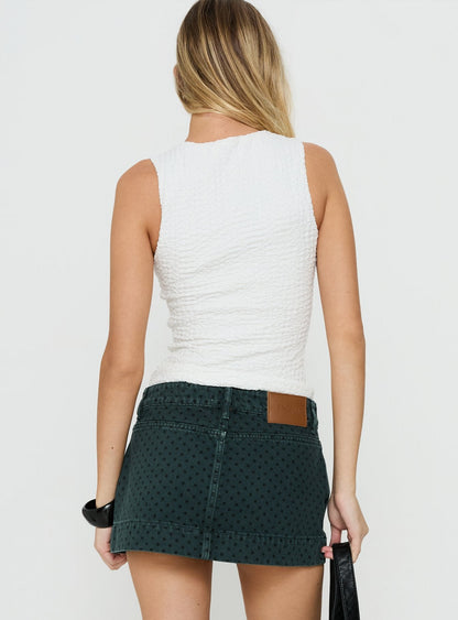 Feel So Close Textured Top White