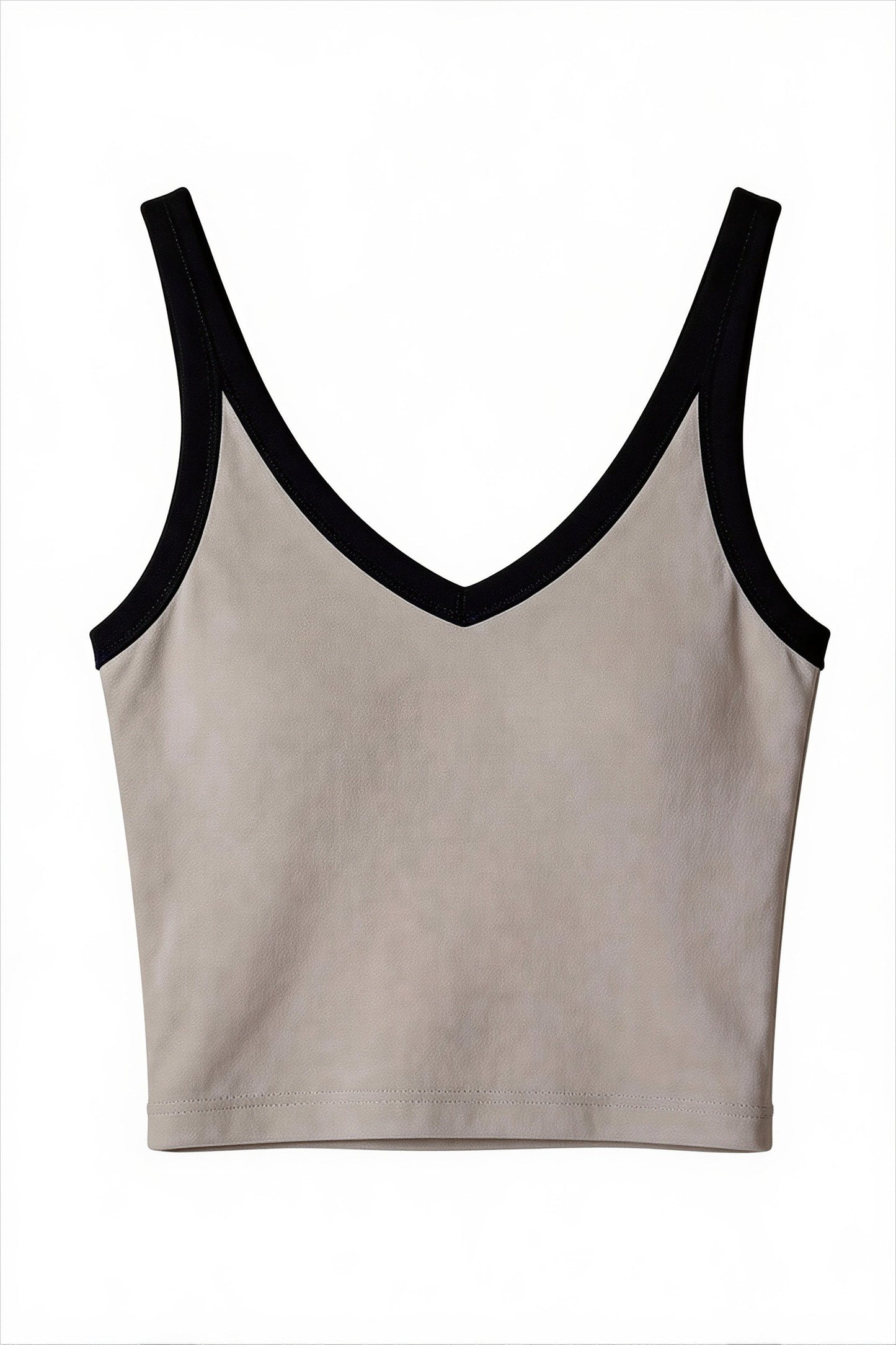 Chic V Neck Slim Ribbed Cami Top