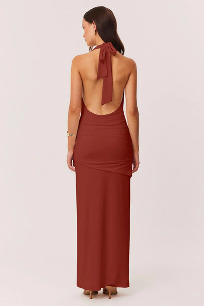 Anita Maxi Dress - Rust