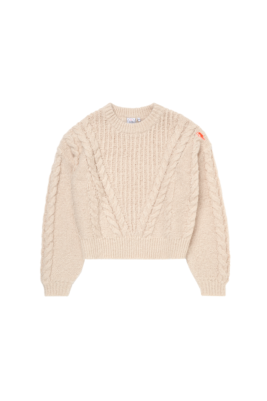 Oatmeal Cable Knit Jumper
