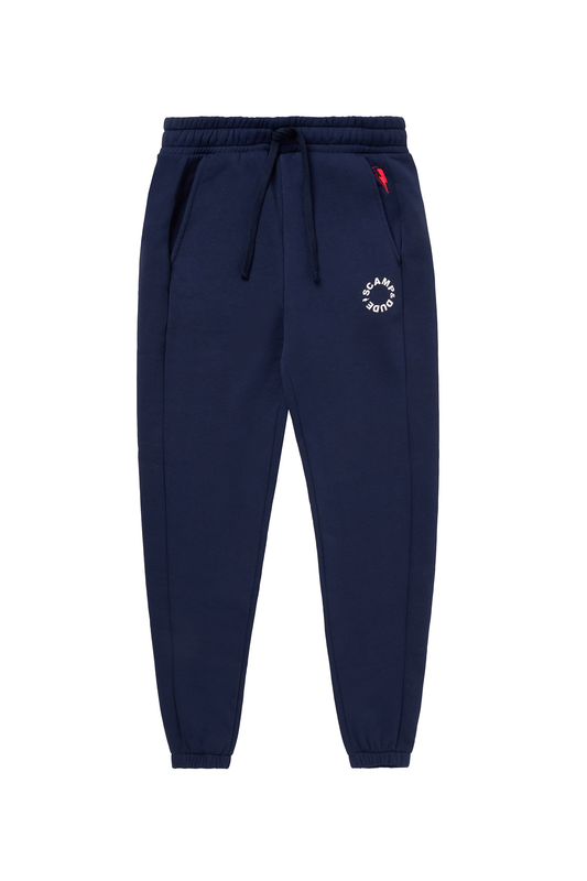 Navy Scamp & Dude Logo Joggers