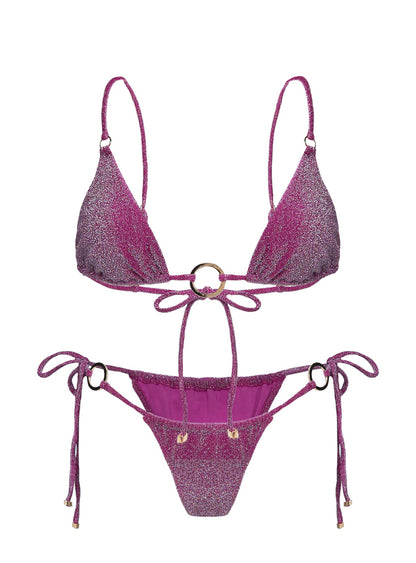 Entrancing Triangle Bikini Top Purple