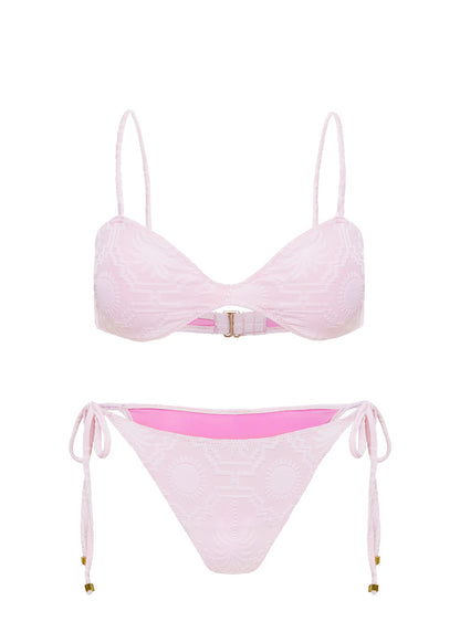 Nell Tie Side Bikini Bottoms Pink