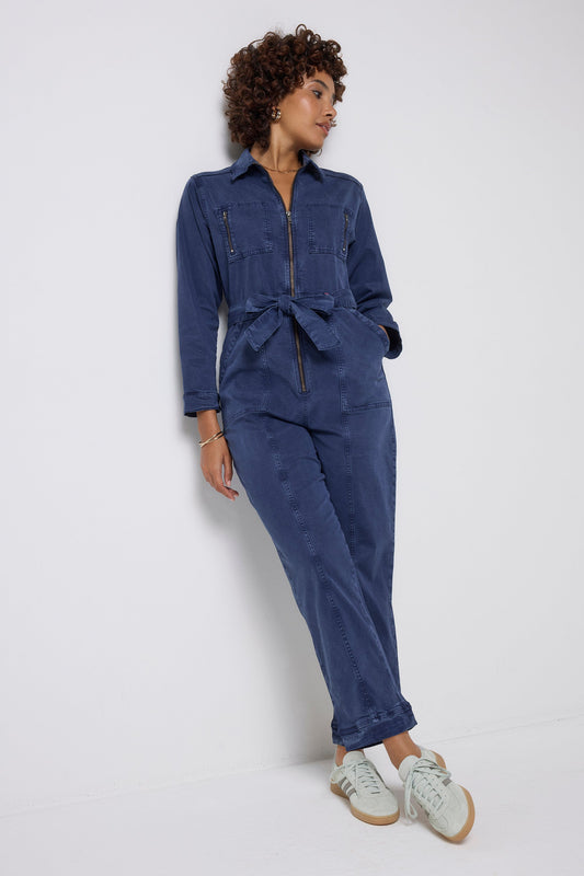 Ink Blue Utility Jumpsuit with TENCEL™ Lyocell