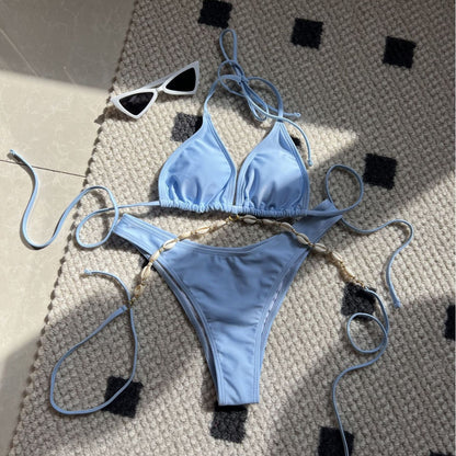Shell Trim Bikini Set