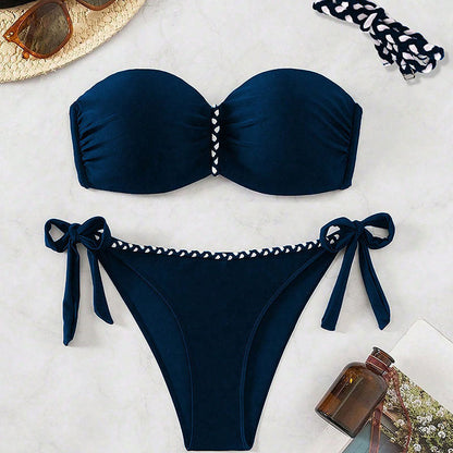 Solid Bikini Set