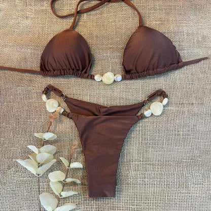 Solid Bikini Set