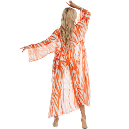 Triple Slit One-Piece Swimsuit