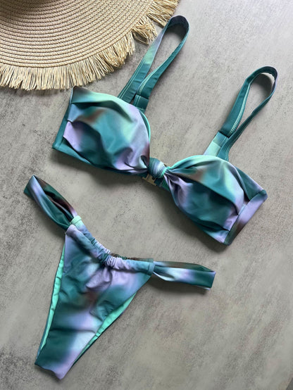 Print One-Piece Swimsuit