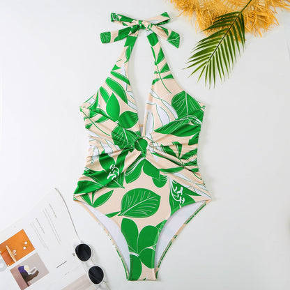 Slim Retro One-Piece Swimsuit