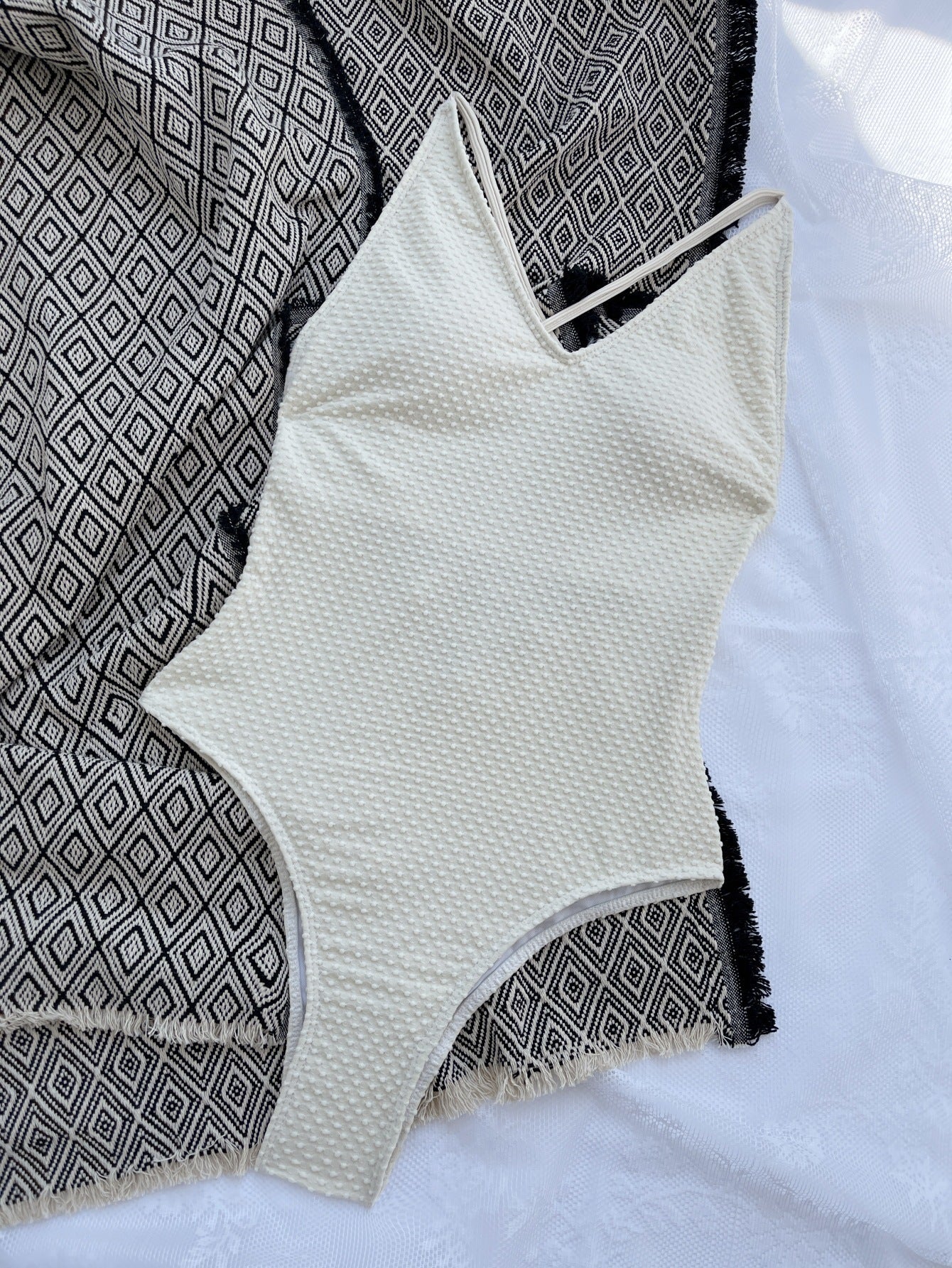 Solid One-Piece Swimsuit