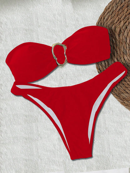 Solid One-Piece Swimsuit