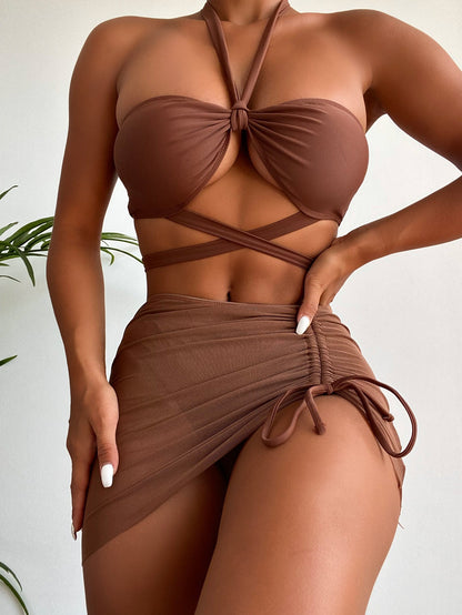 Solid Bikini Set