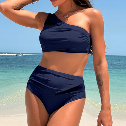 Shoulder Strap Bikini Set