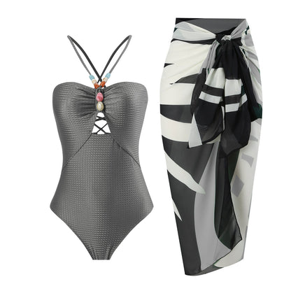 Solid One-Piece Swimsuit