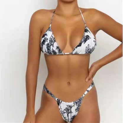 Slit Strap Bikini Set