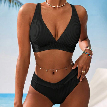 Solid Bikini Set