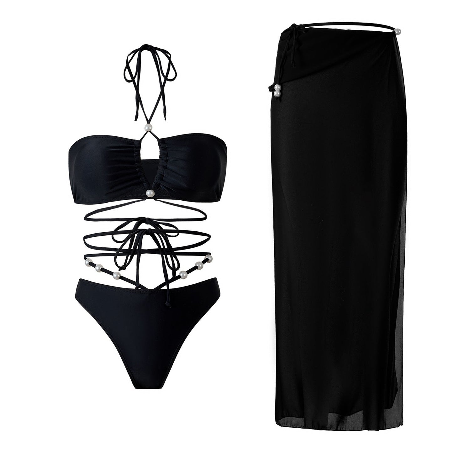 Solid Bikini Set
