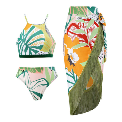 Retro Modest One-Piece Swimsuit