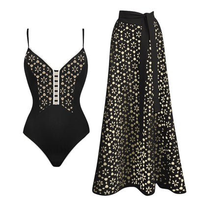 Strapless Black One-Piece Swimsuit