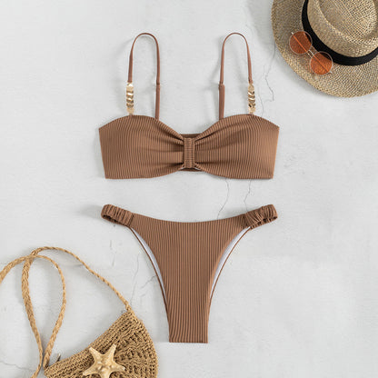Solid Bikini Set