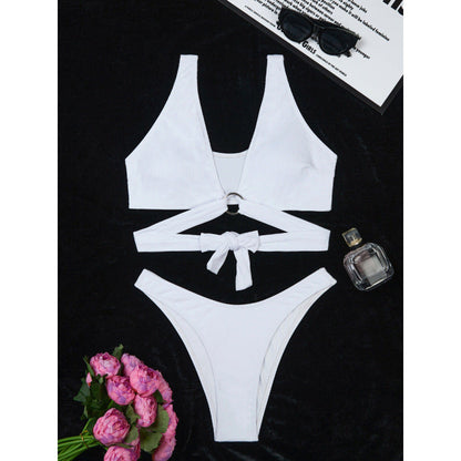Triple Slit Bikini Set