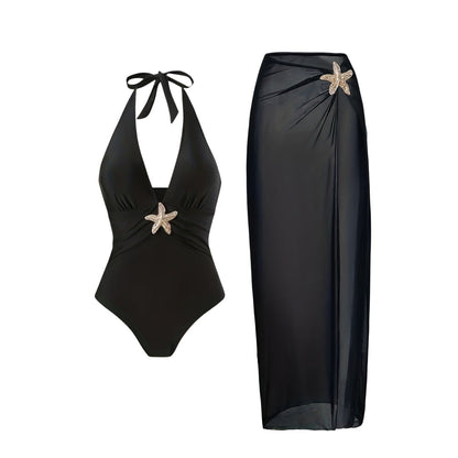 Solid One-Piece Swimsuit