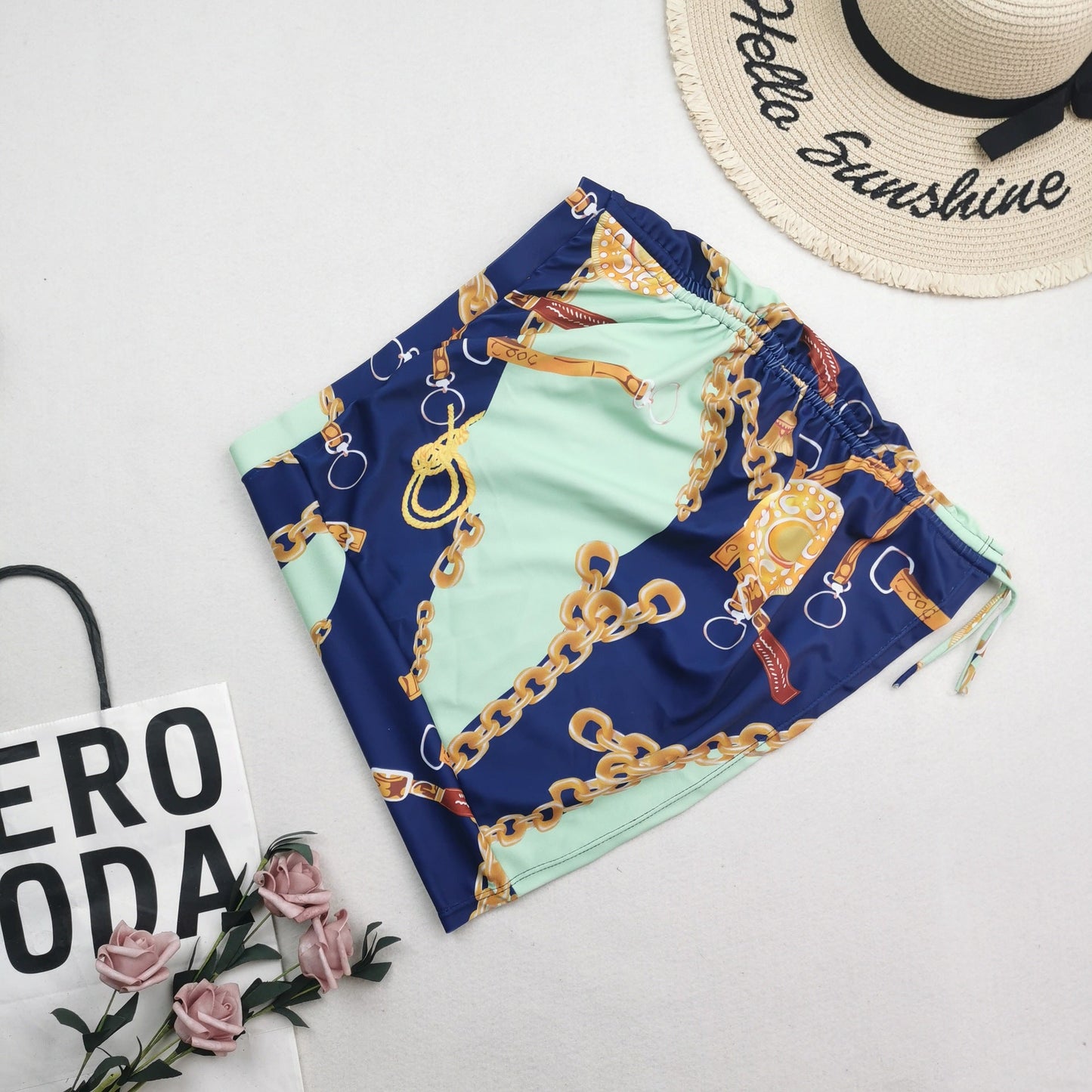 Print Triangle Bikini Set