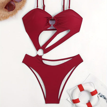Solid One-Piece Swimsuit