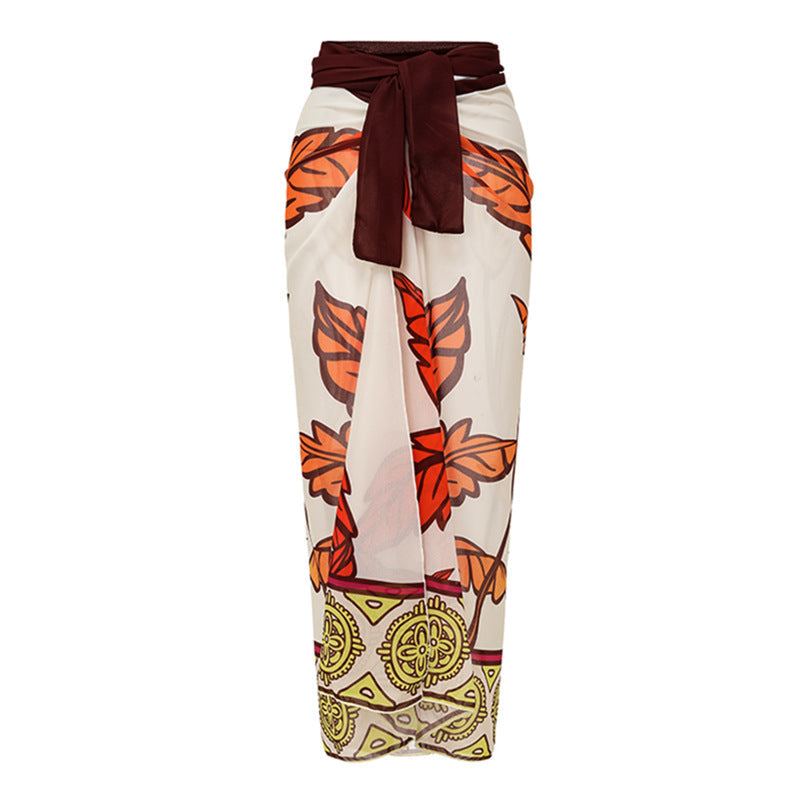 Print Halterneck One-Piece Swimsuit