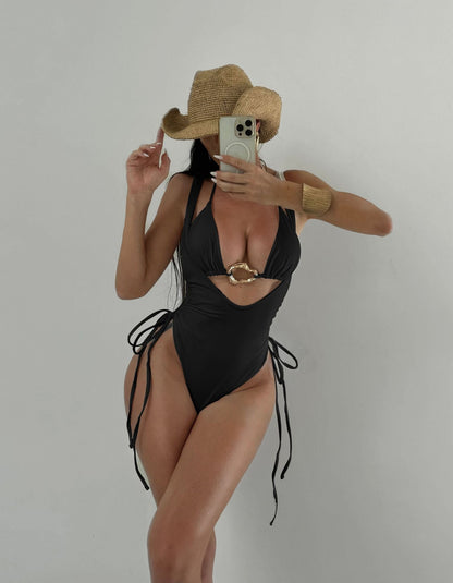 Solid Two-Piece Cover-Up