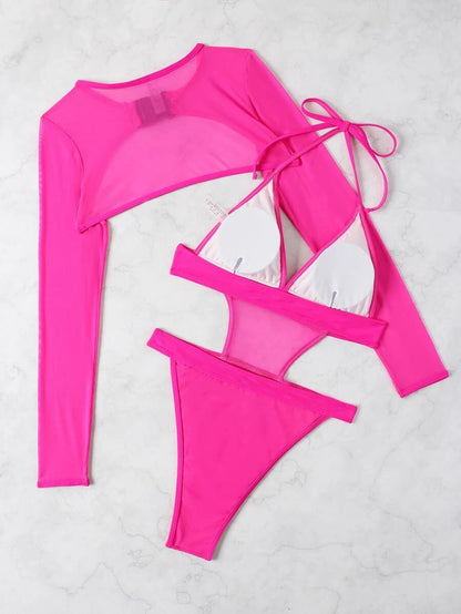 Solid One-Piece Swimsuit