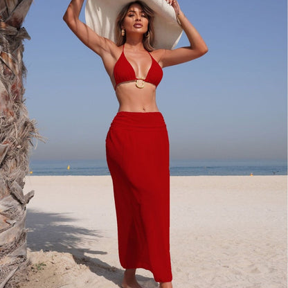 Solid Bikini Set